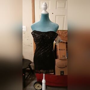 No Boundaries Women's XXS Strapless Dress